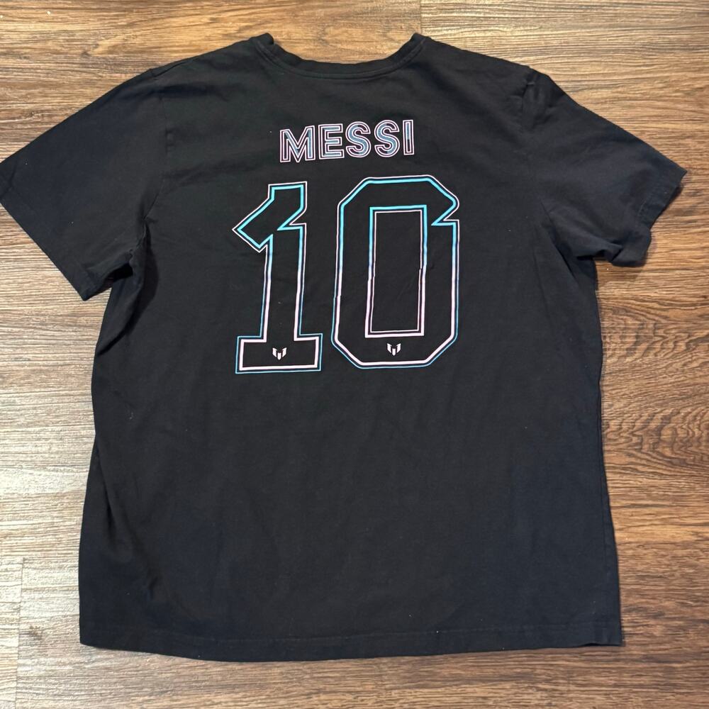 Adidas Lionel Messi #10 Graphic Tee Black – Size‎ XL